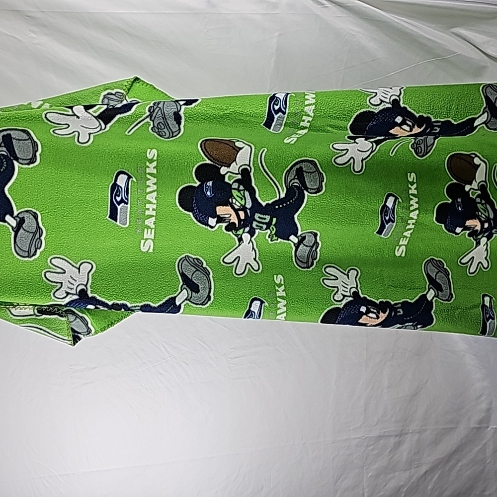 Mickey Mouse Seahawks Throw Blanket